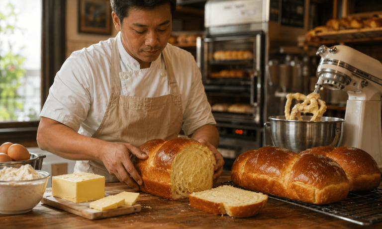 Brioche dengan Karakter Tekstur Lembut dan Kaya Mentega