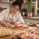 Cinnamon Roll Lembut dengan Isian Kayu Manis yang Harum