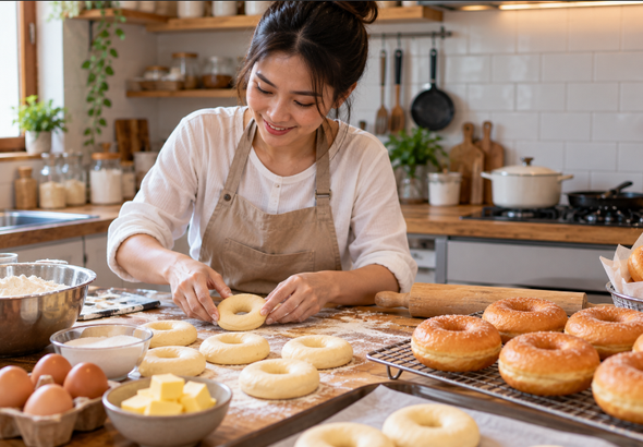 Cara Membuat Donat Empuk dan Tidak Mudah Kempes